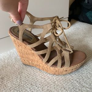Steve Madden cork wedges